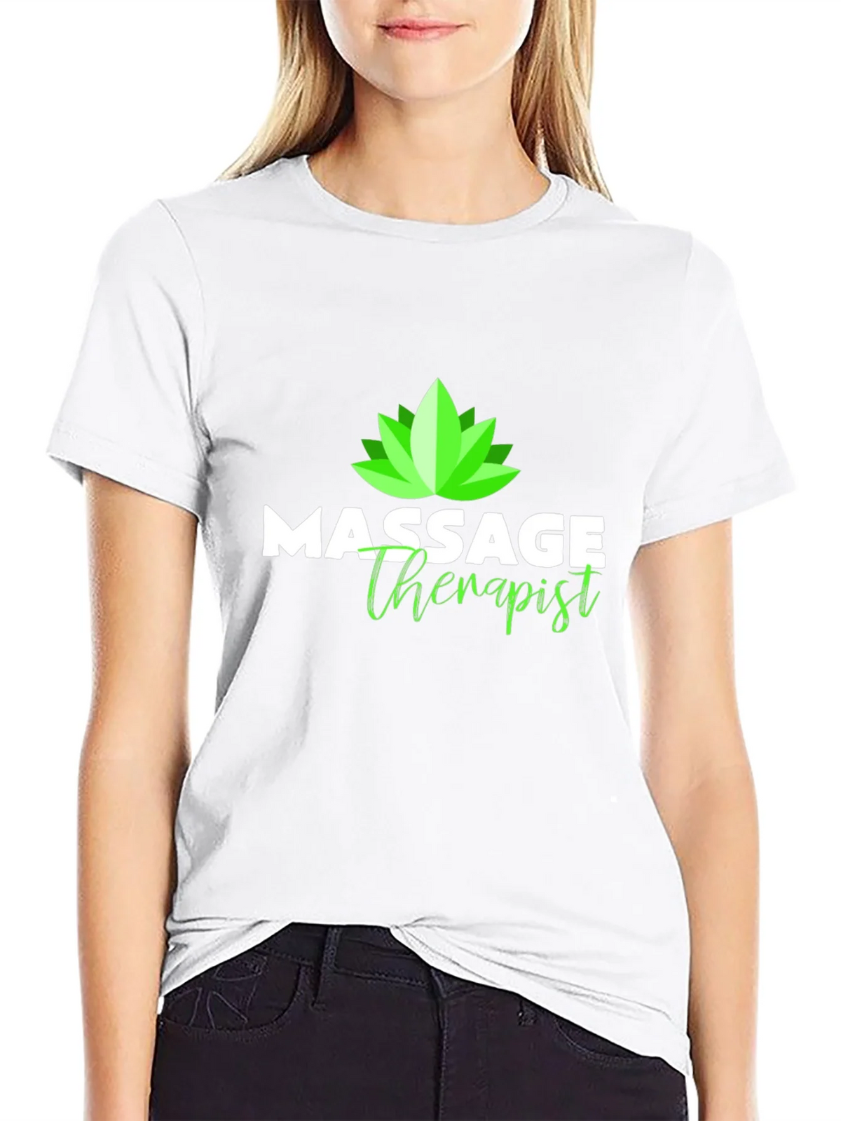 Massage Therapist T-Shirt - Lotus Design product image 11