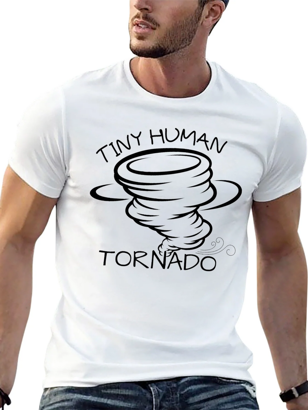 Tiny Human Tornado Black Graphic Tee product image 4