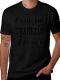 Grateful Thankful Blessed Black T-Shirt product image 1