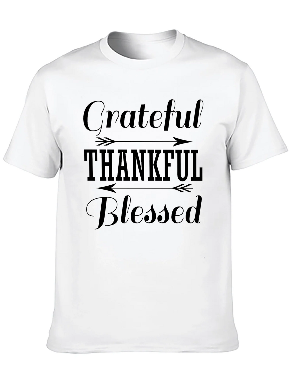 Grateful Thankful Blessed Black T-Shirt product image 12