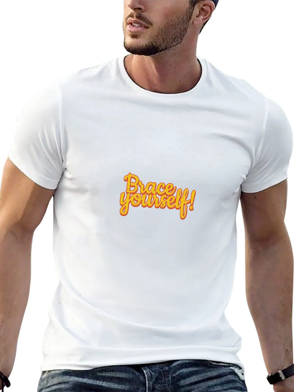 Brace Yourself Black Graphic Tee product image 4