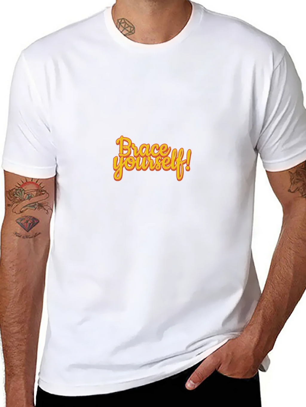 Brace Yourself Black Graphic Tee product image 10