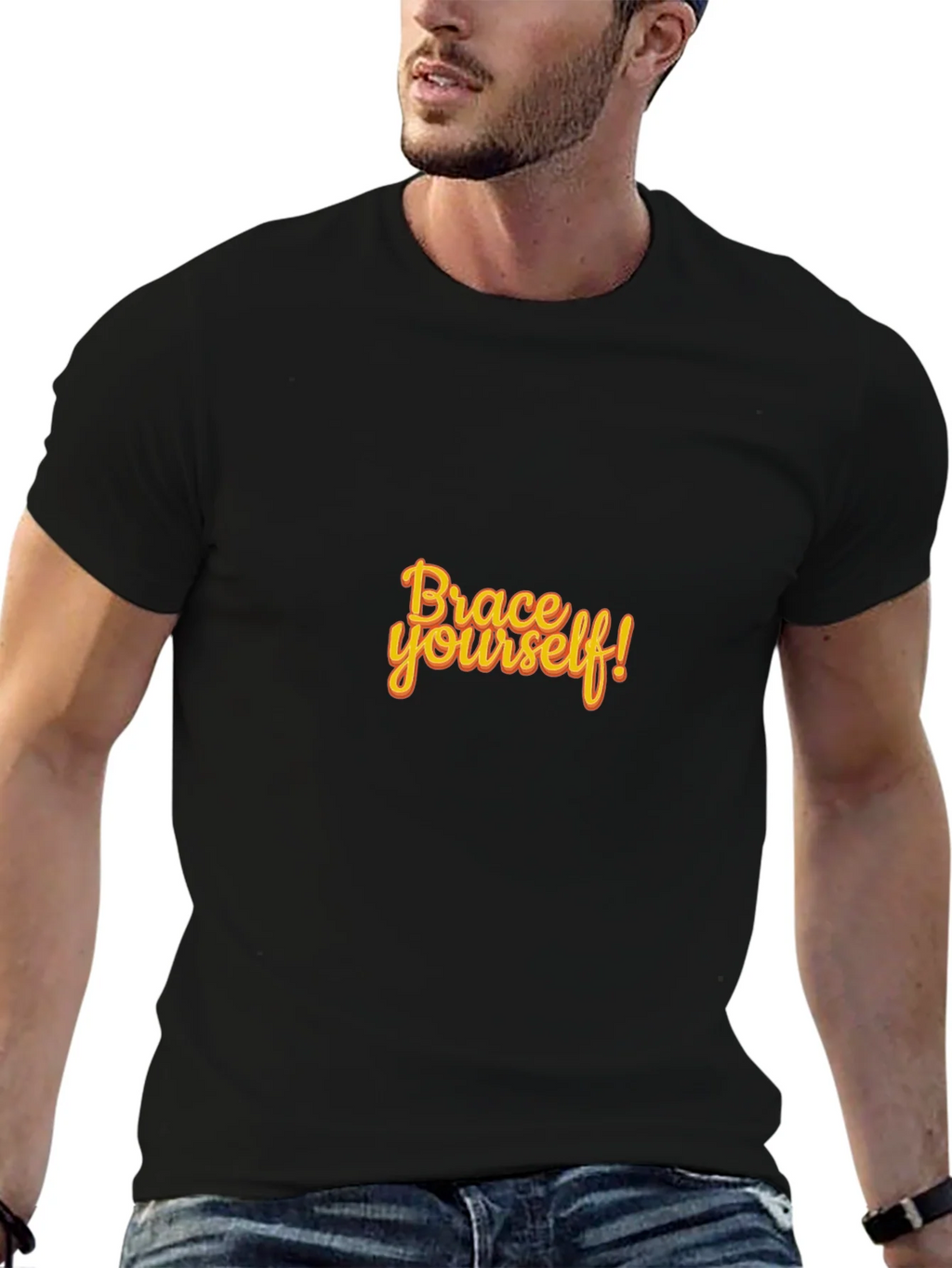 Brace Yourself Black Graphic Tee product image 9