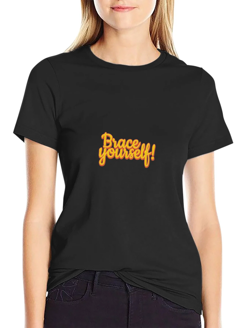 Brace Yourself Black Graphic Tee product image 5