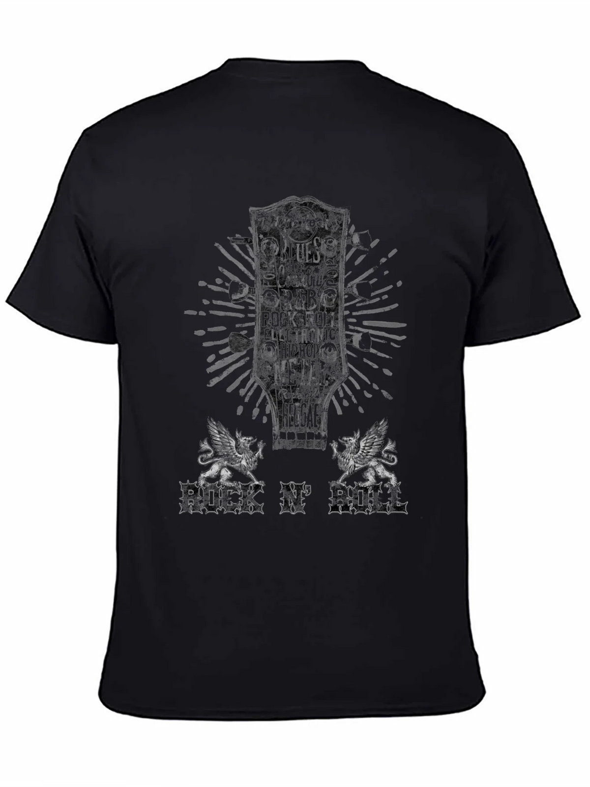 Rock n Roll Graphic Tee - Black product image 7