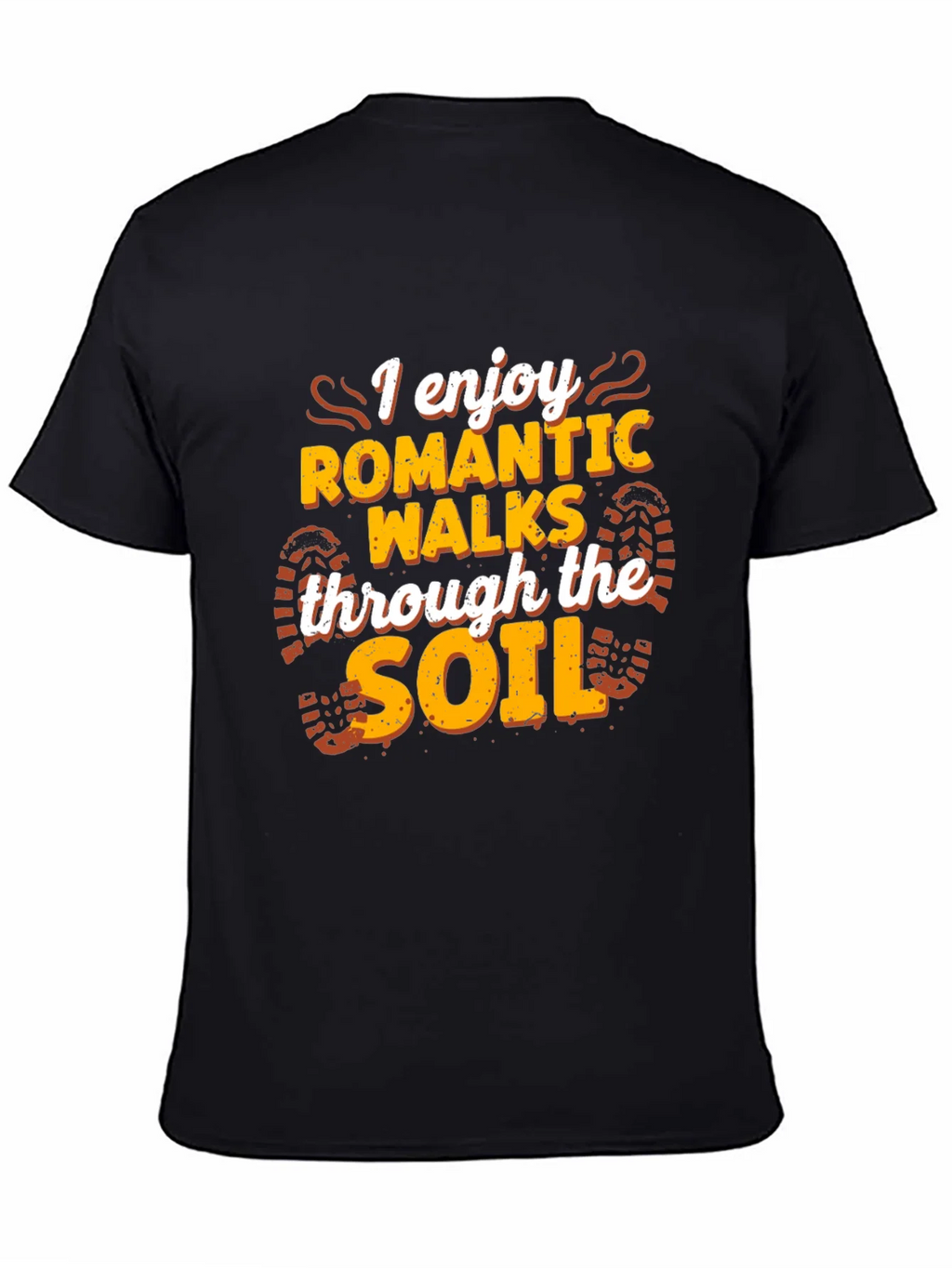 Romantic Walks Soil T-Shirt - Black Funny Hiking Tee product image 7