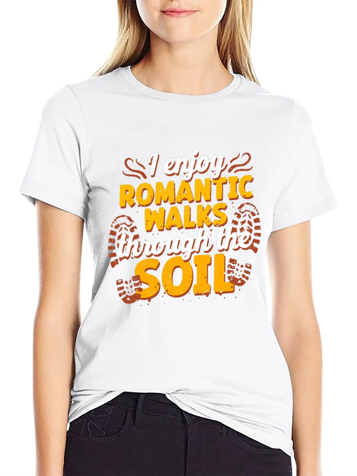 Romantic Walks Soil T-Shirt - Black Funny Hiking Tee product image 11