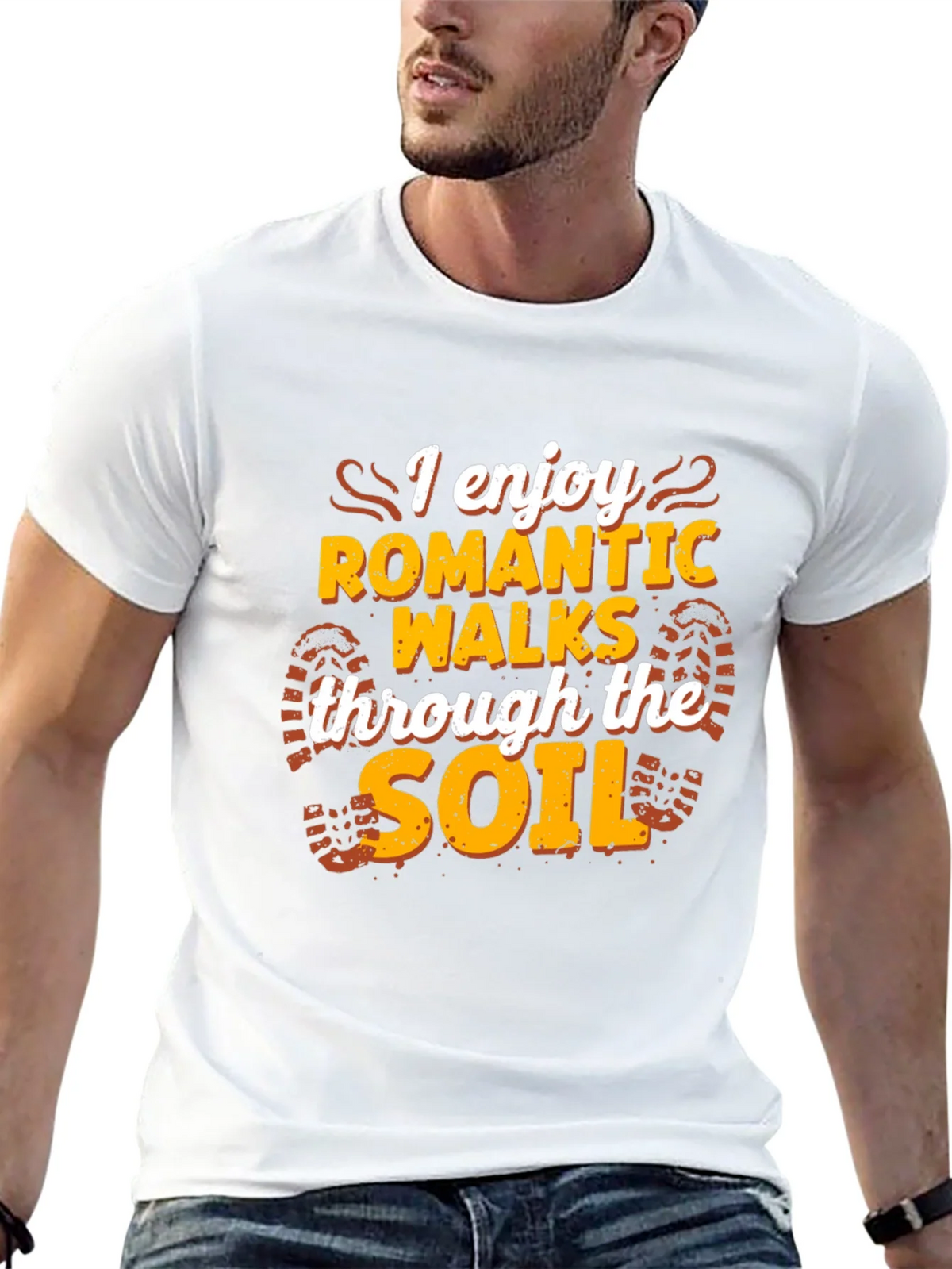 Romantic Walks Soil T-Shirt - Black Funny Hiking Tee product image 4