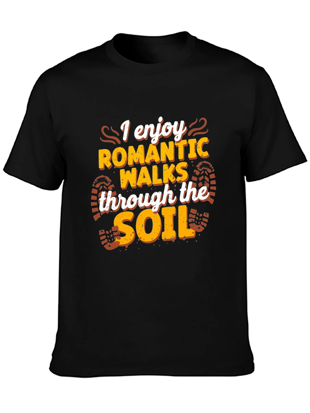 Romantic Walks Soil T-Shirt - Black Funny Hiking Tee product image 6