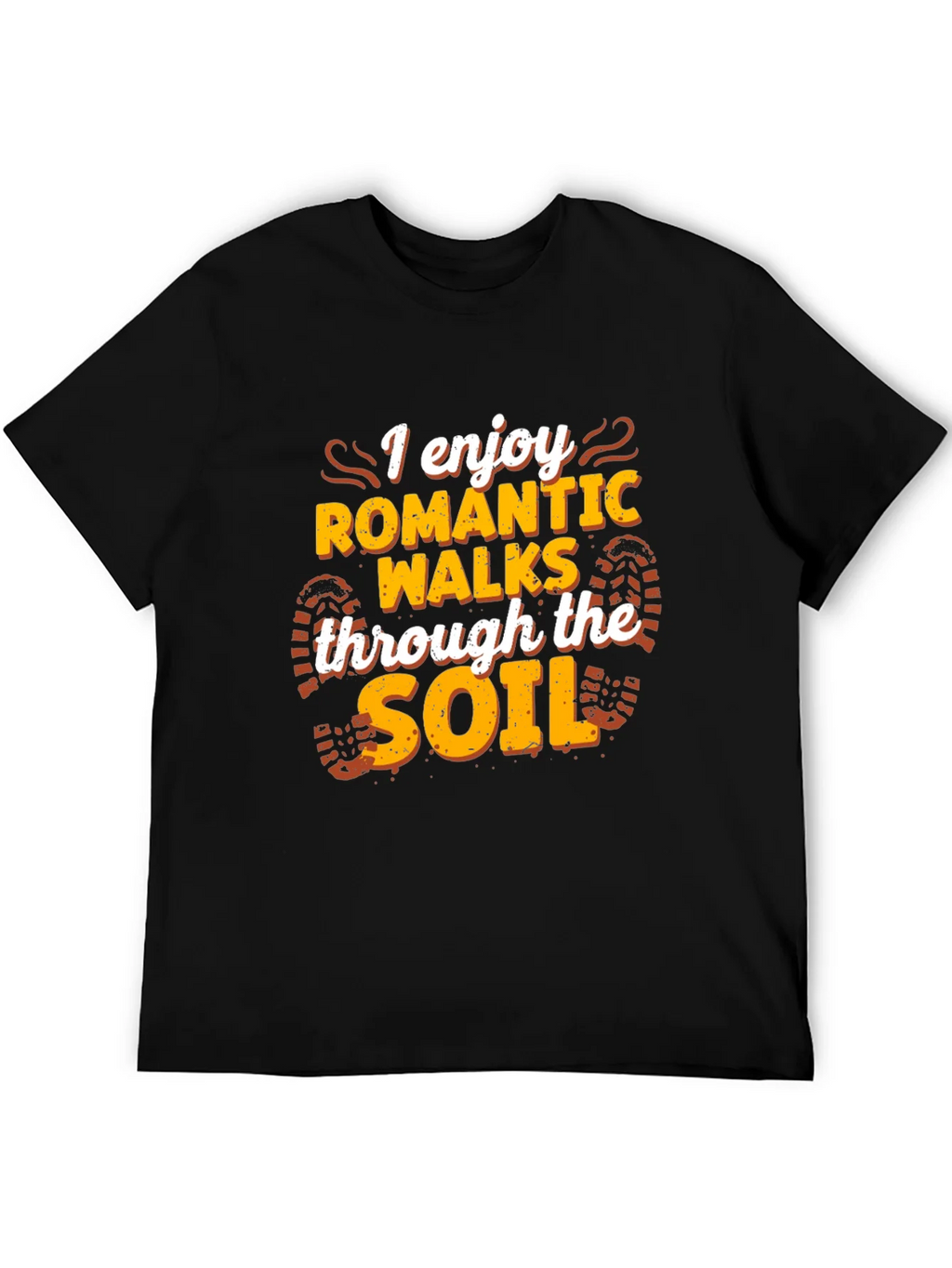 Romantic Walks Soil T-Shirt - Black Funny Hiking Tee product image 8
