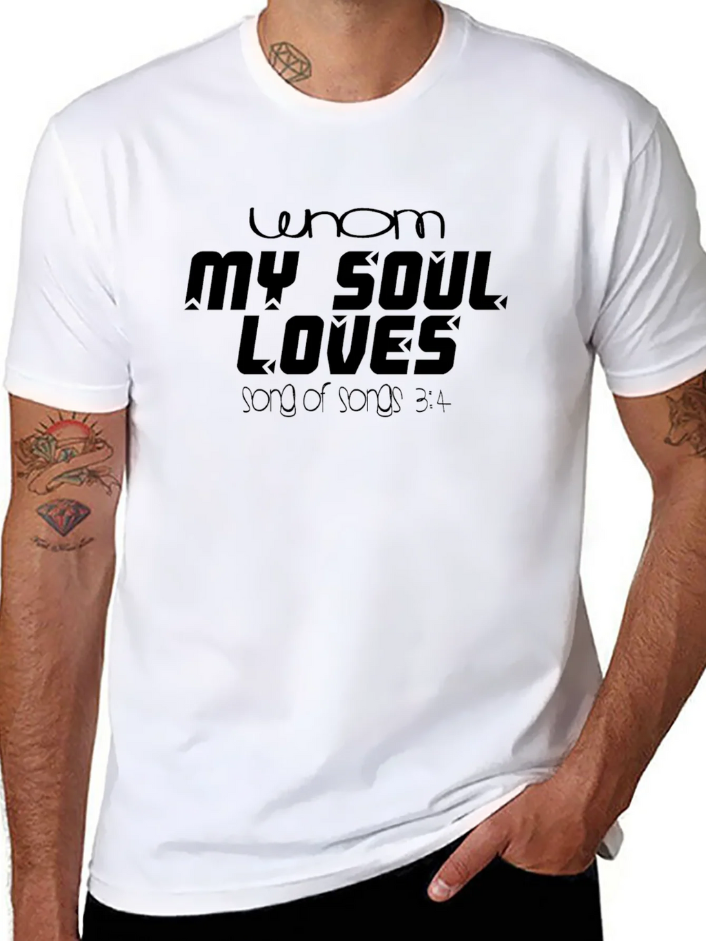 Whom My Soul Loves Black T-Shirt product image 10