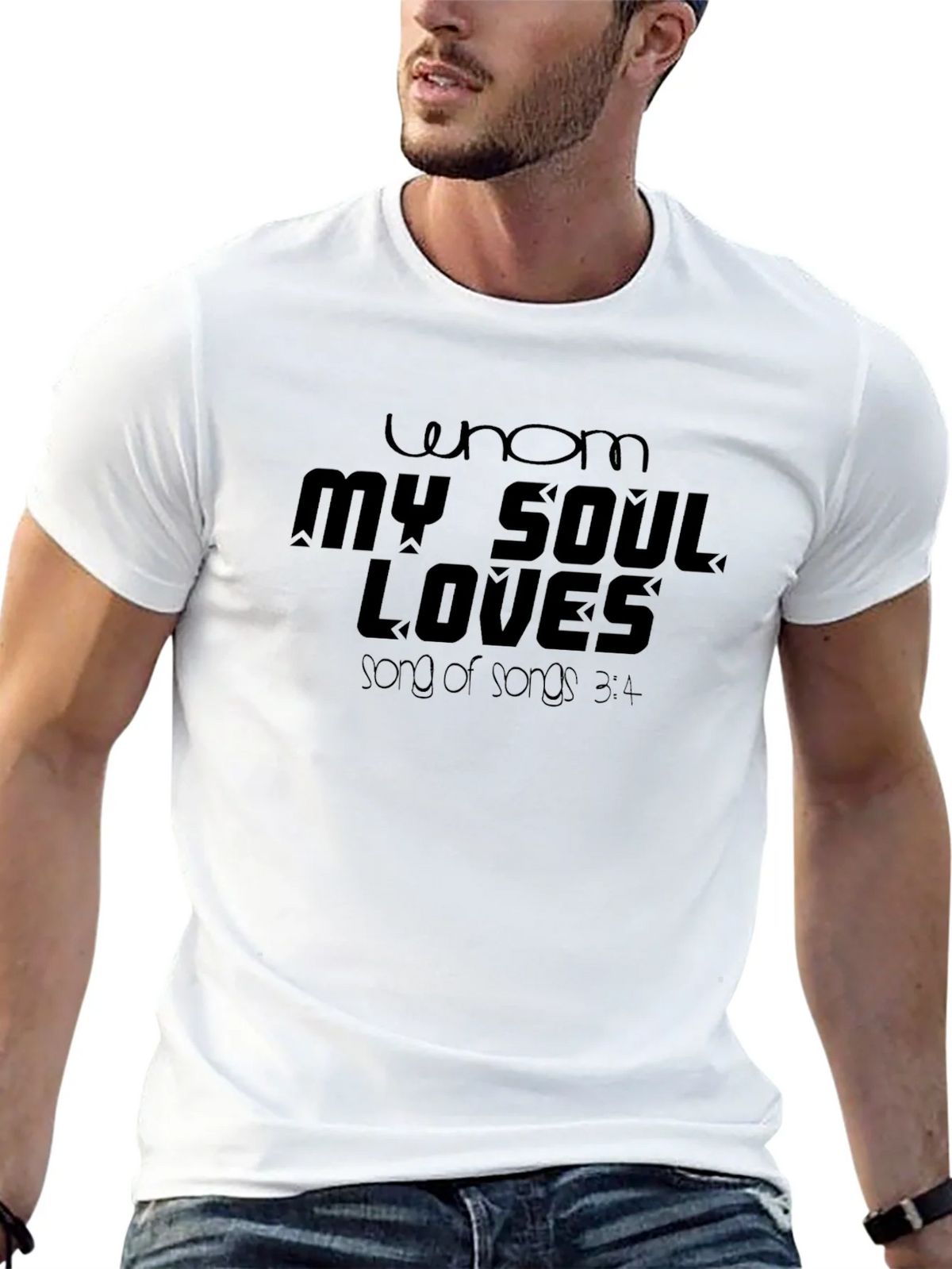 Whom My Soul Loves Black T-Shirt product image 4