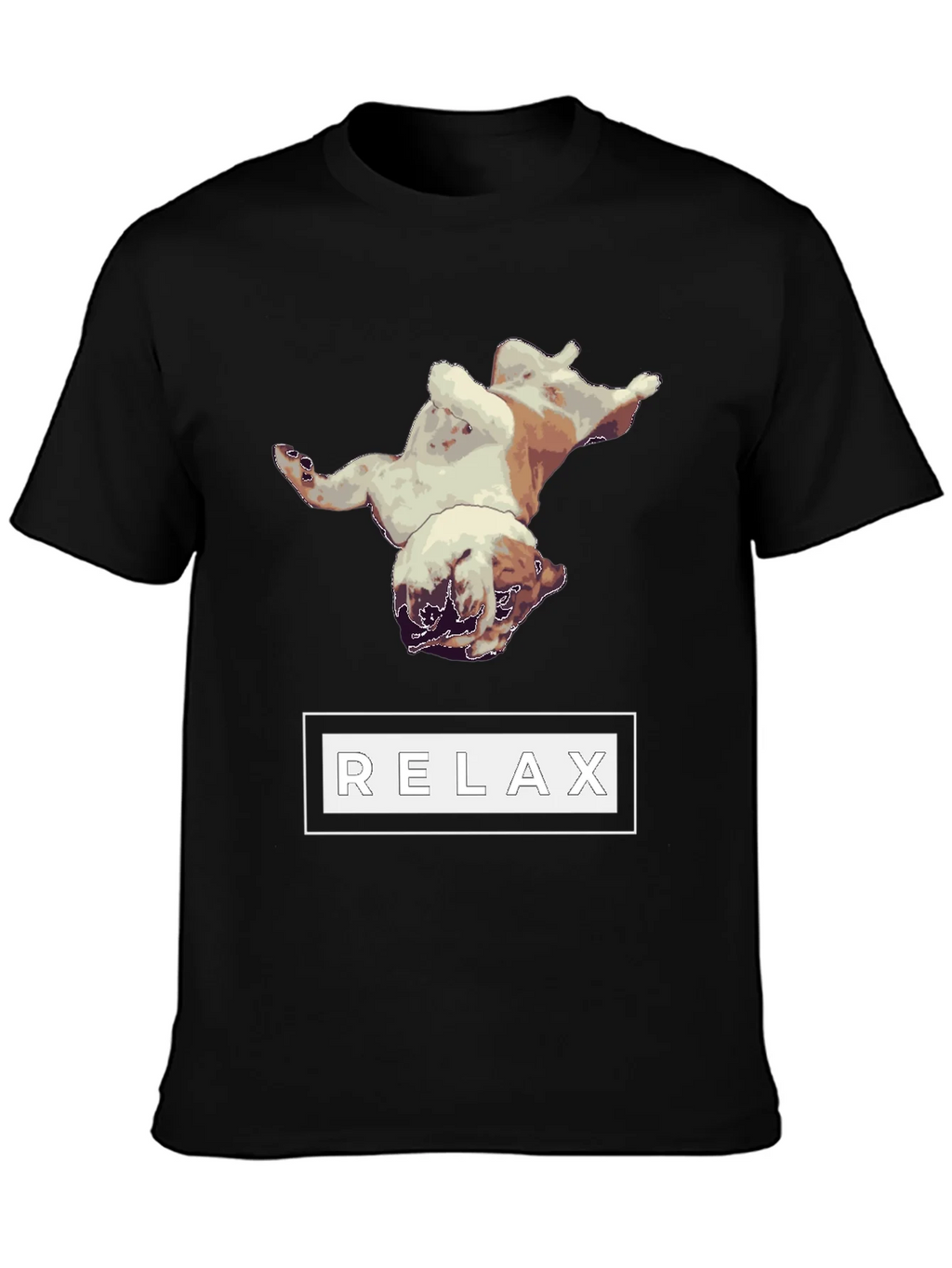 Relaxing Bulldog Graphic Tee - Black product image 6