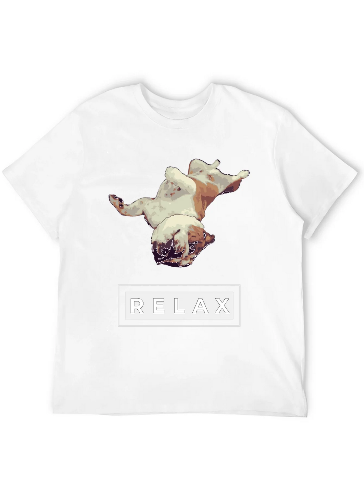 Relaxing Bulldog Graphic Tee - Black product image 3