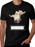 Relaxing Bulldog Graphic Tee - Black product image 1