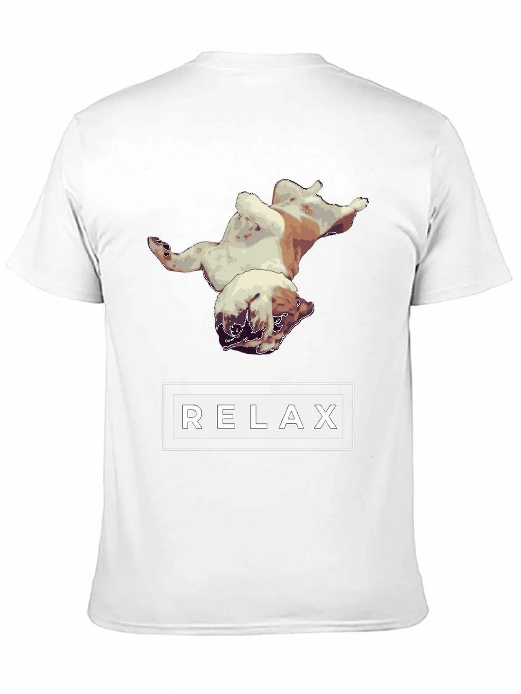 Relaxing Bulldog Graphic Tee - Black product image 2