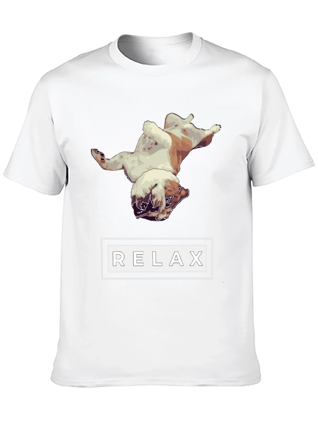 Relaxing Bulldog Graphic Tee - Black product image 12
