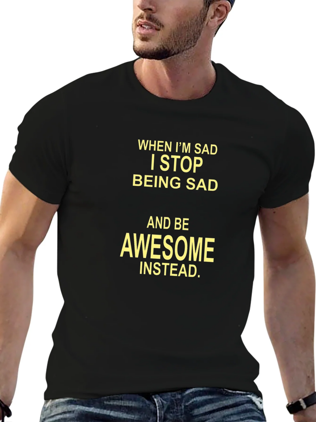 Awesome Instead T-Shirt - Mens Black Tee product image 9