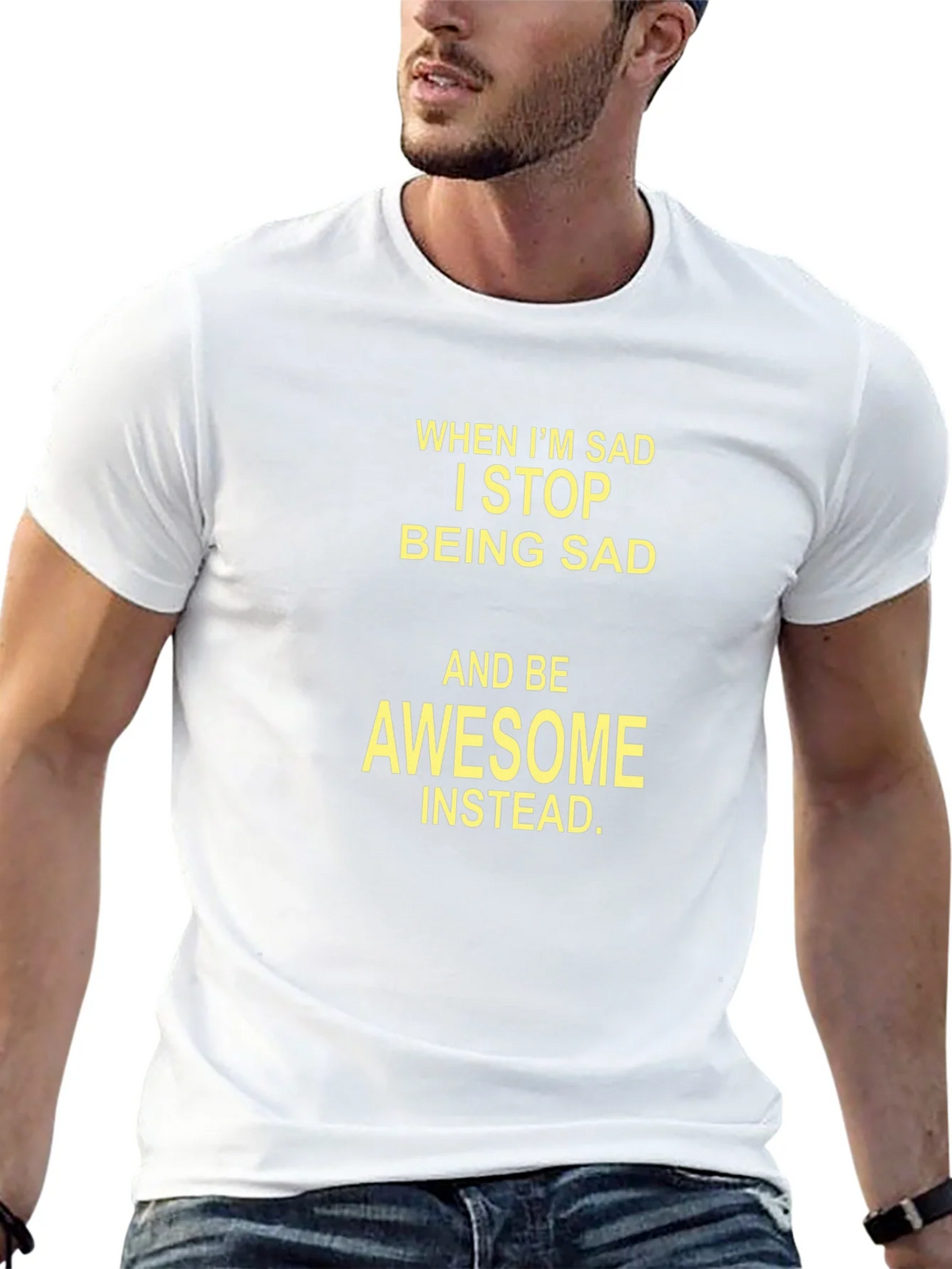 Awesome Instead T-Shirt - Mens Black Tee product image 4