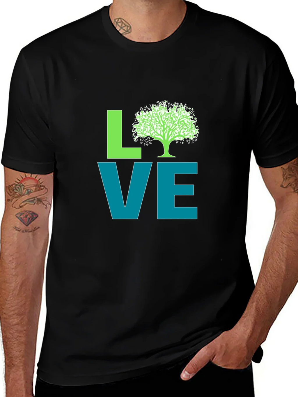 Love Nature Graphic Tee - Black product image 1
