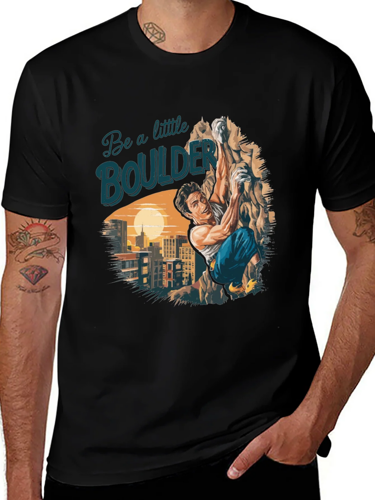 Boulder Climbing Graphic T-Shirt product image 1