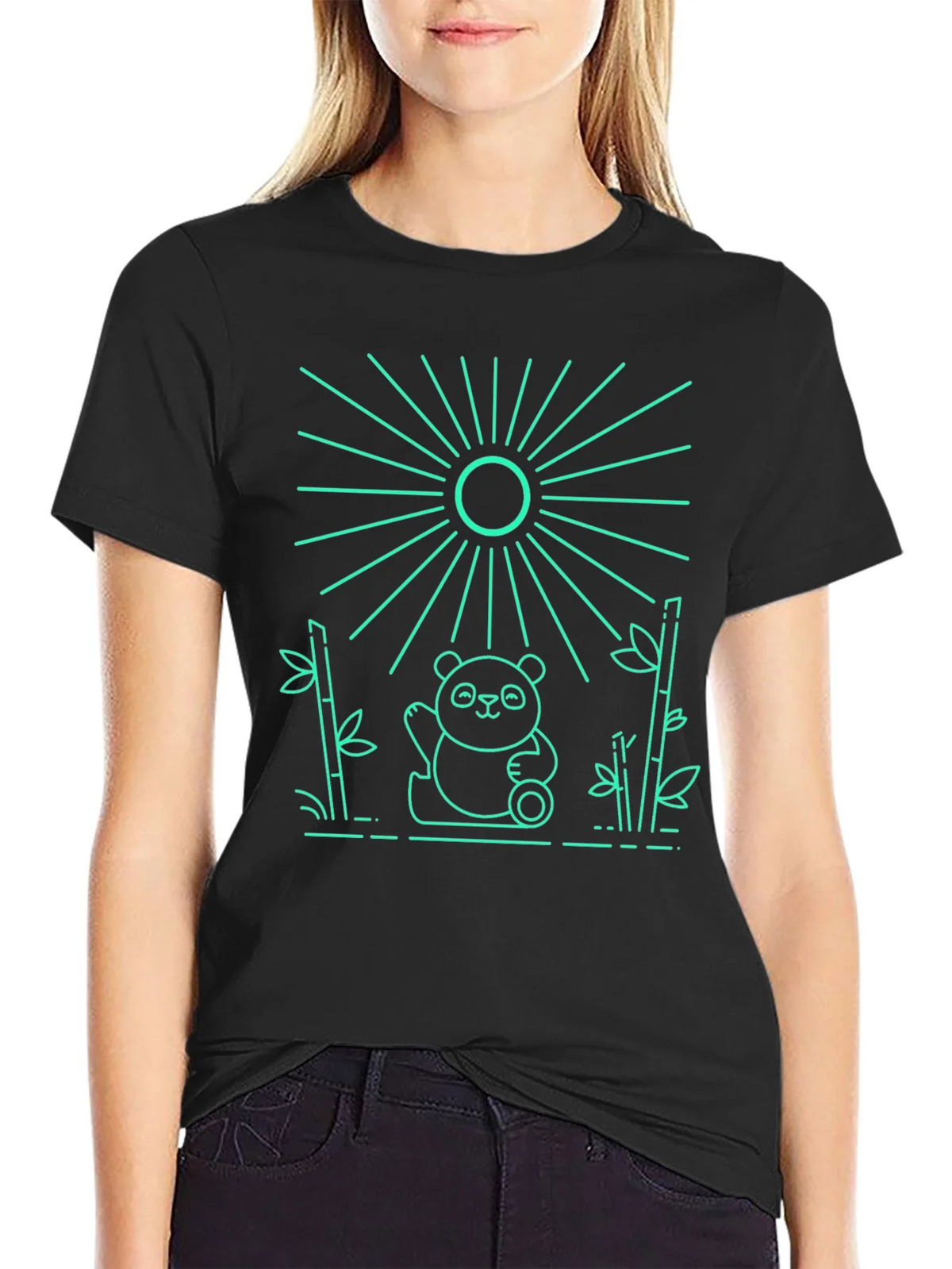 Panda Bamboo Graphic Tee - Cool Design product image 5