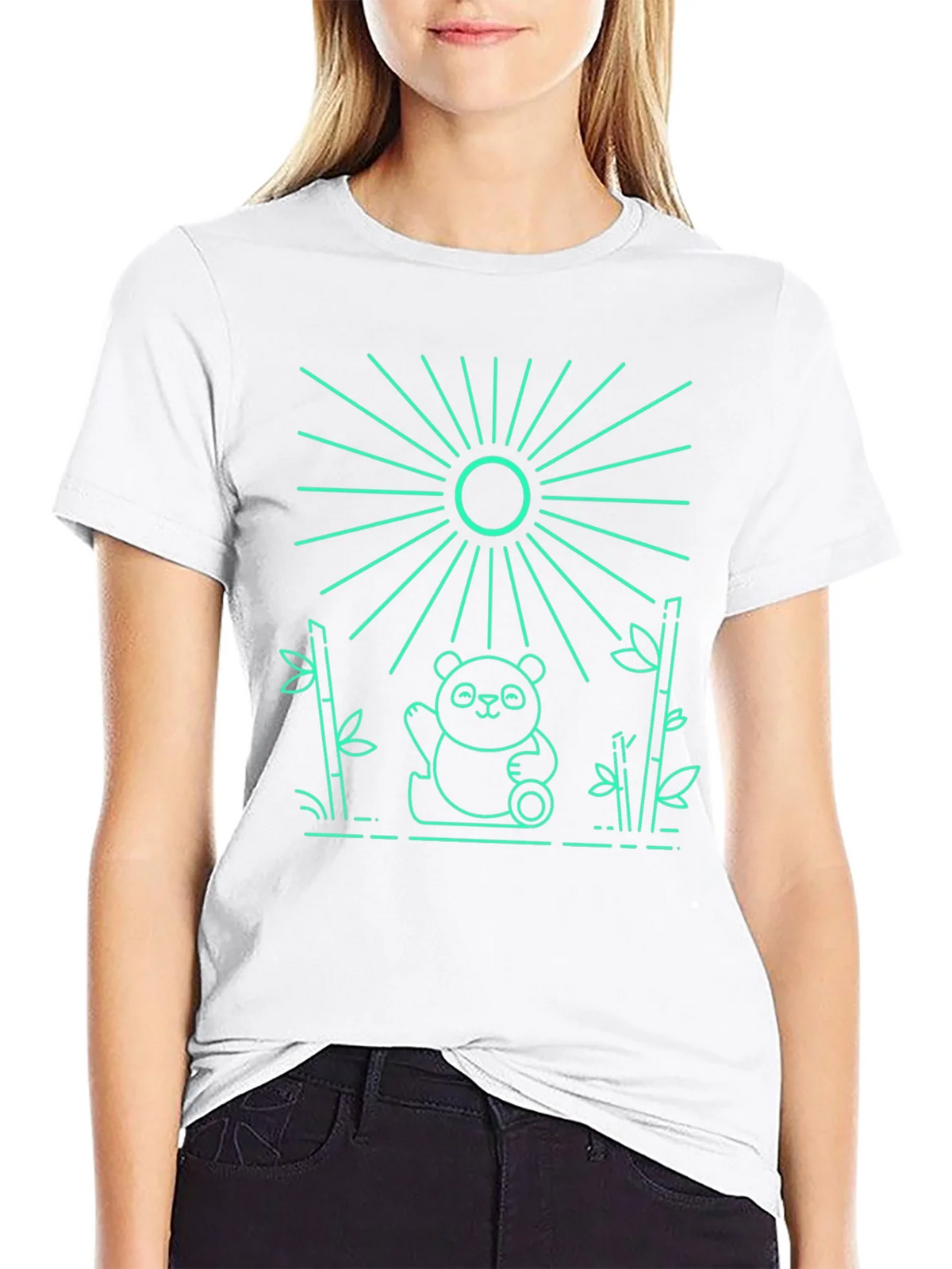 Panda Bamboo Graphic Tee - Cool Design product image 11