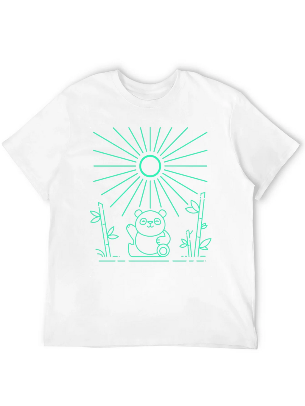 Panda Bamboo Graphic Tee - Cool Design product image 3