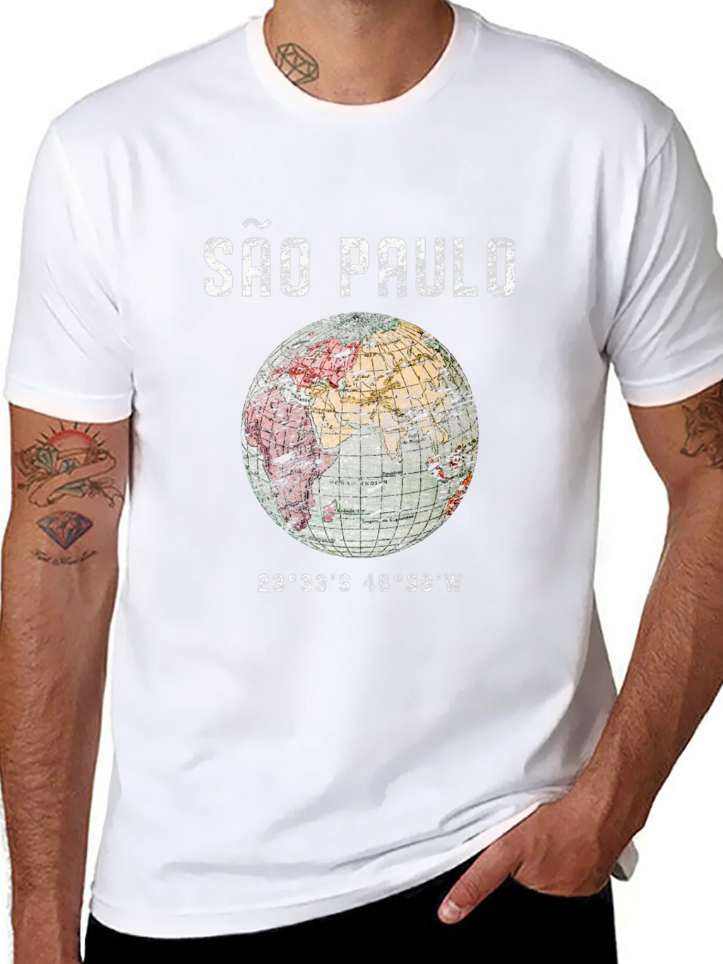 São Paulo Globe Graphic T-Shirt - Unisex product image 10