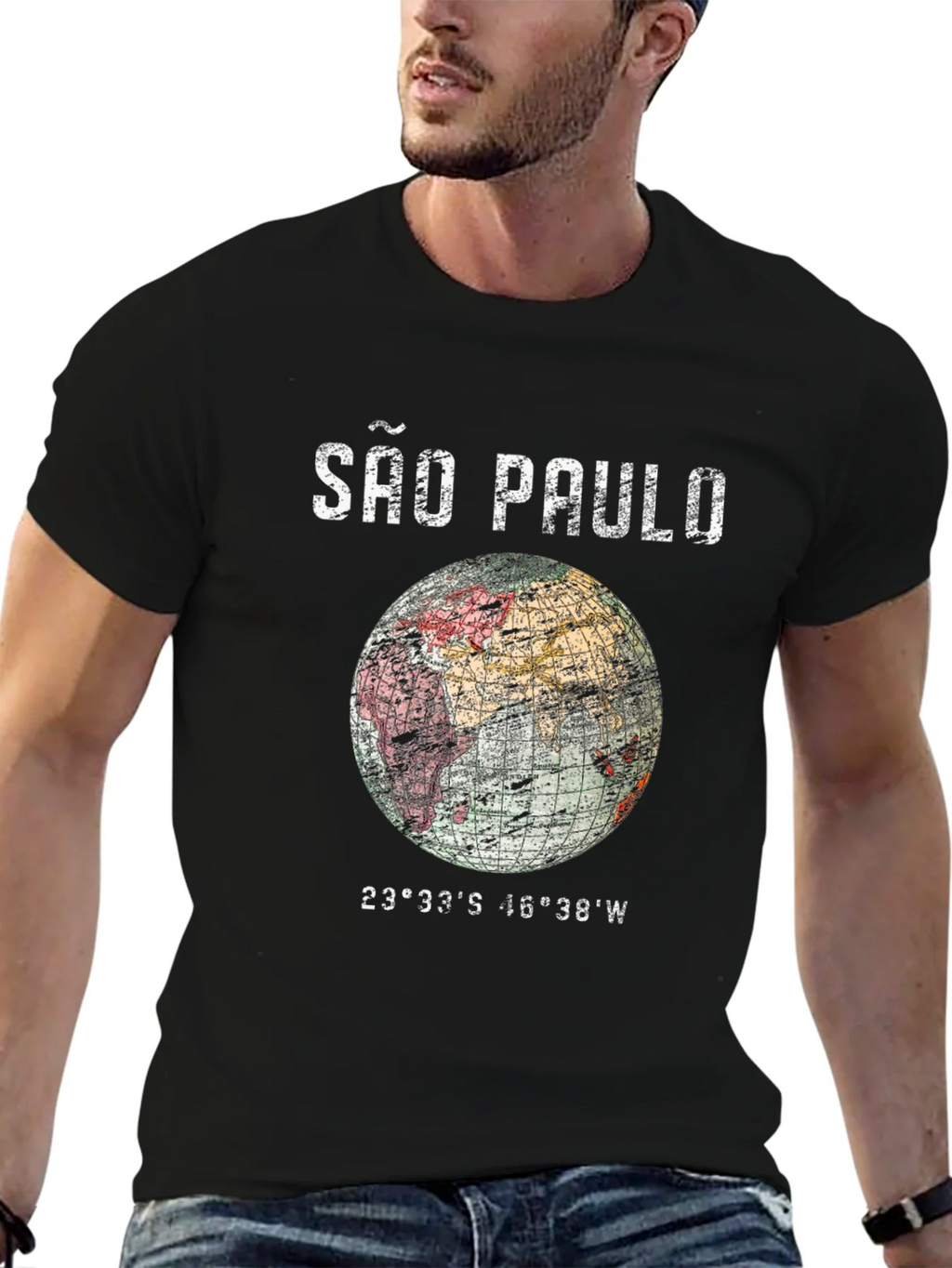São Paulo Globe Graphic T-Shirt - Unisex product image 9