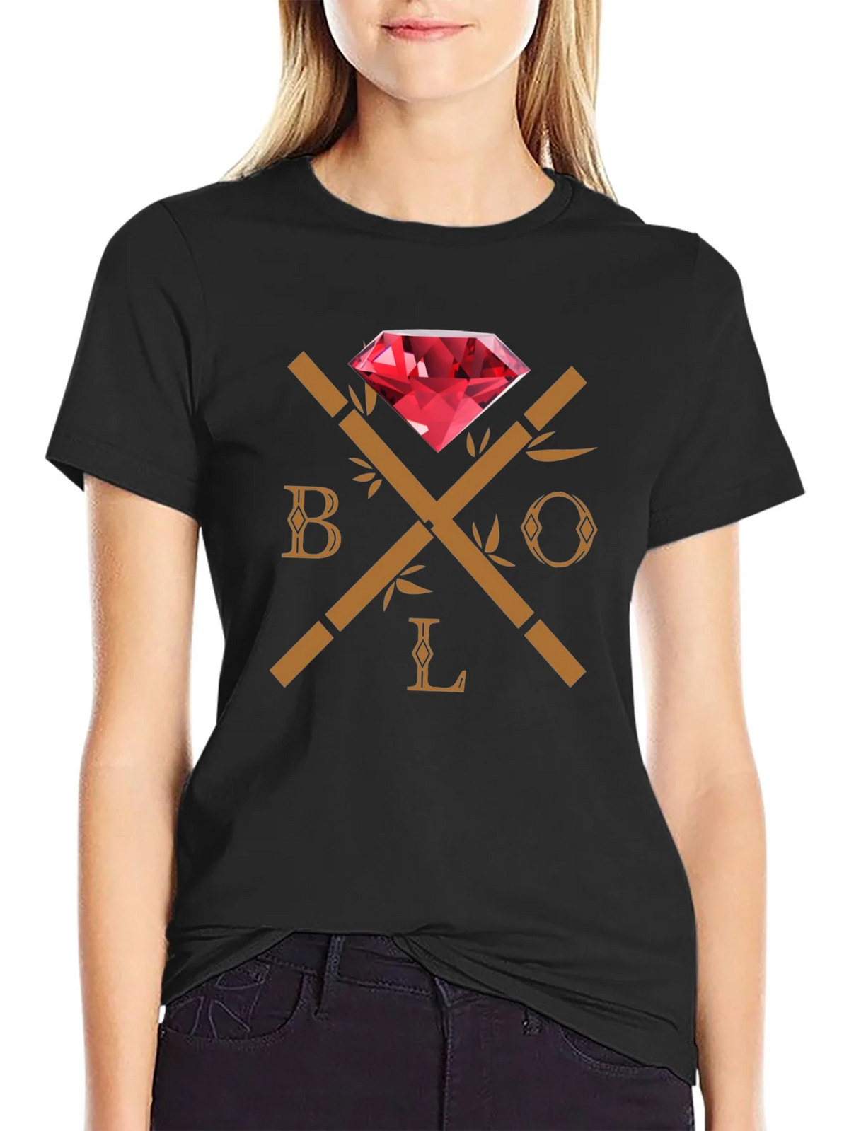 Black BOLO Diamond Graphic Tee product image 5
