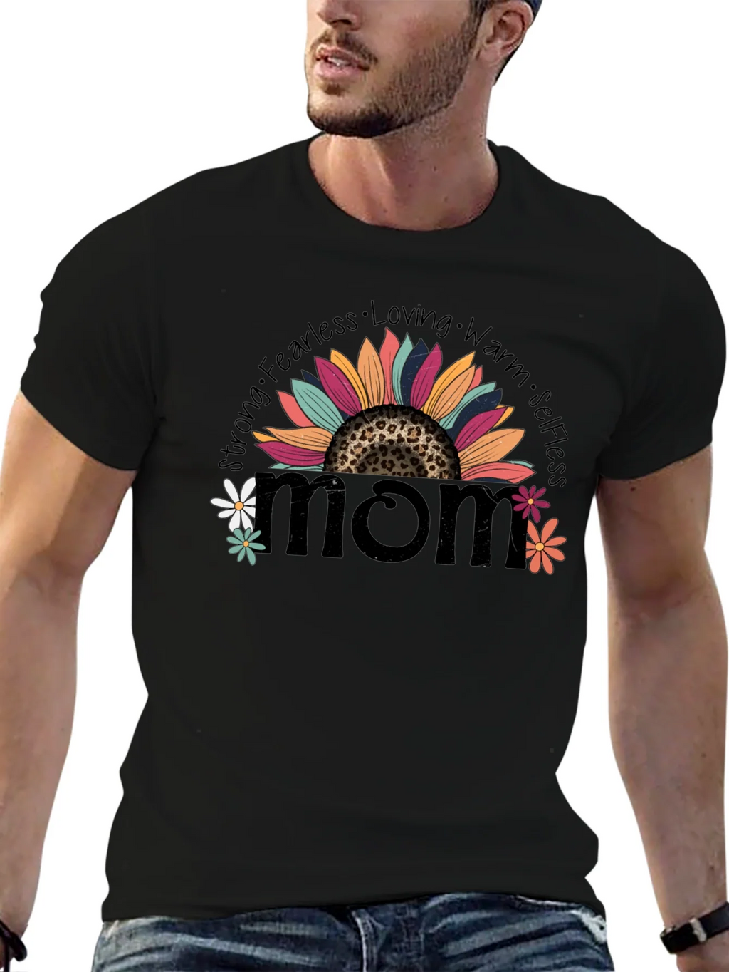 Mom Sunflower Graphic Tee - Strong Fearless Loving product image 9
