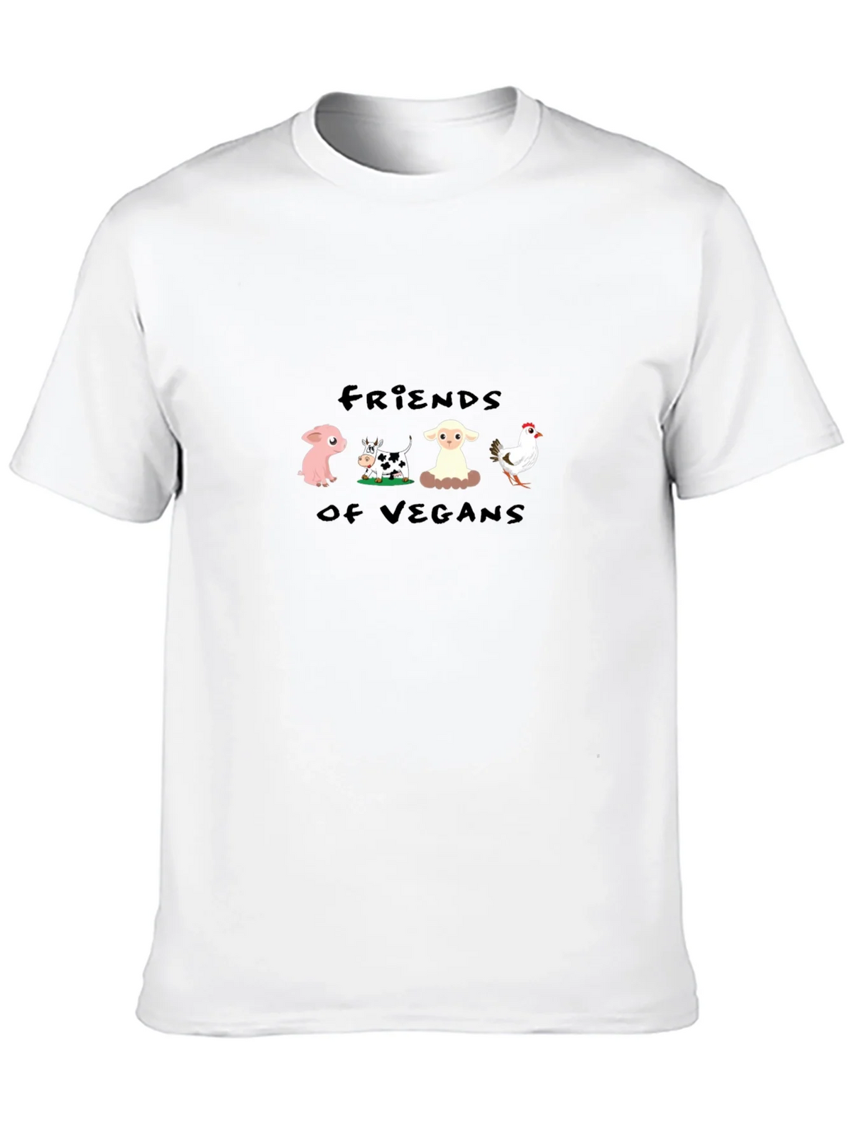 Friends of Vegans Black T-Shirt product image 12