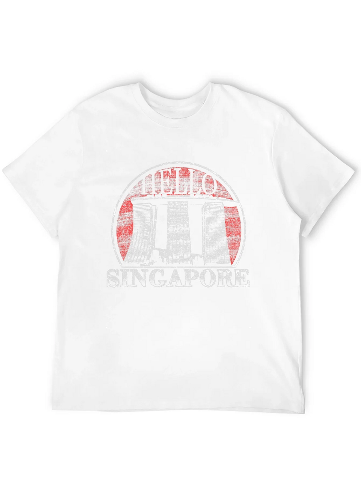 Singapore Vintage Graphic T-Shirt Black Cotton product image 3