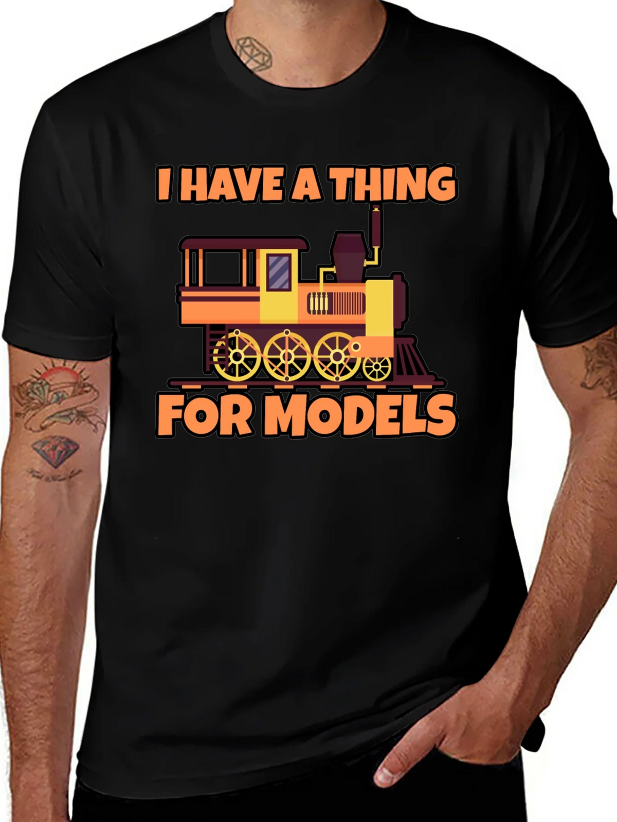 I Have a Thing For Models Train T-Shirt product image 1