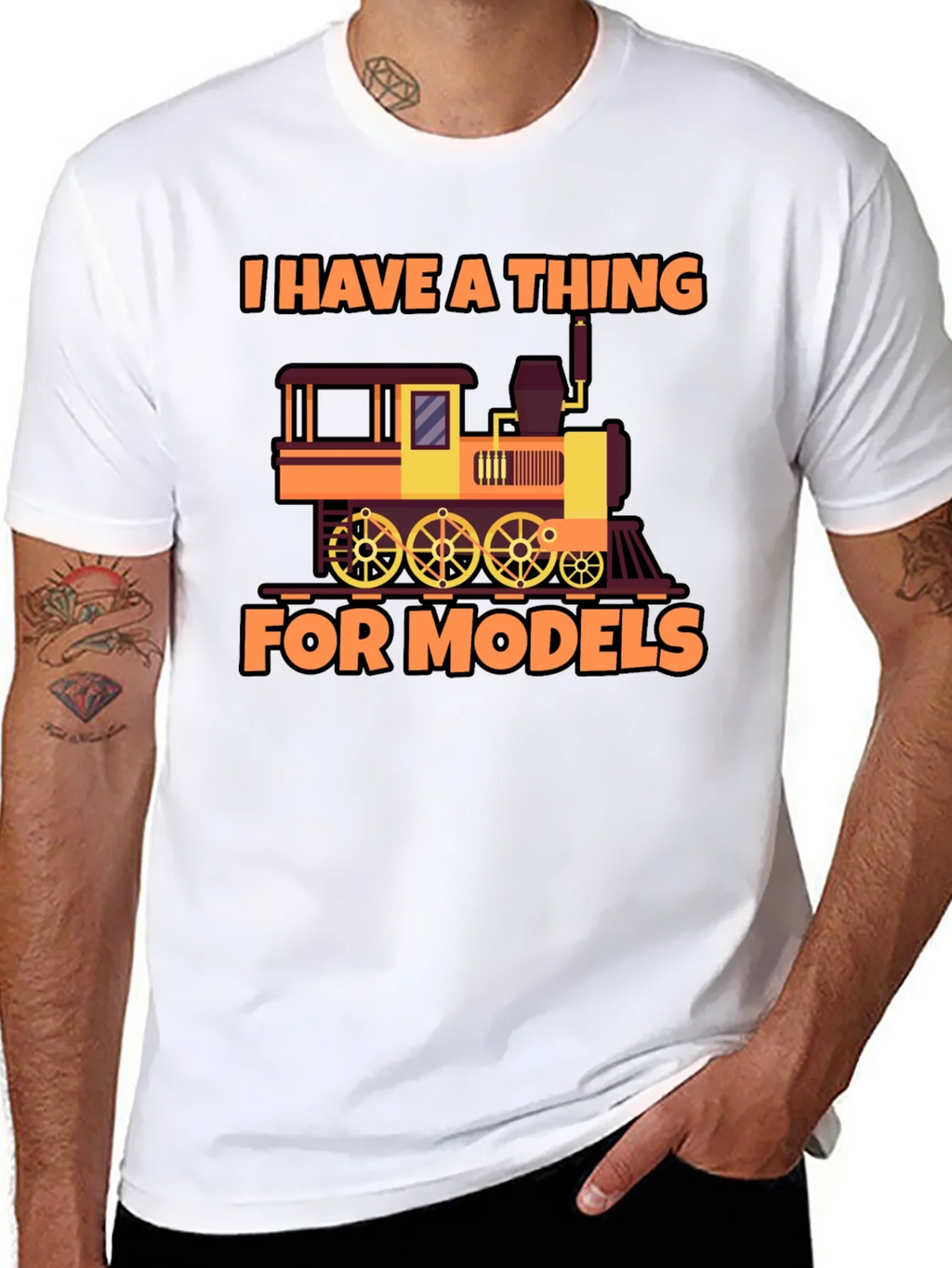 I Have a Thing For Models Train T-Shirt product image 10