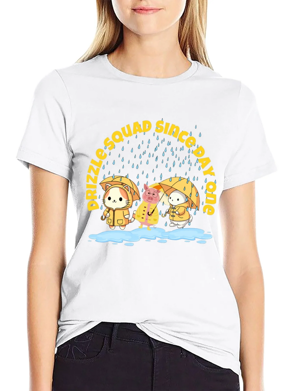 Drizzle Squad Cute Animal Graphic T-Shirt product image 11