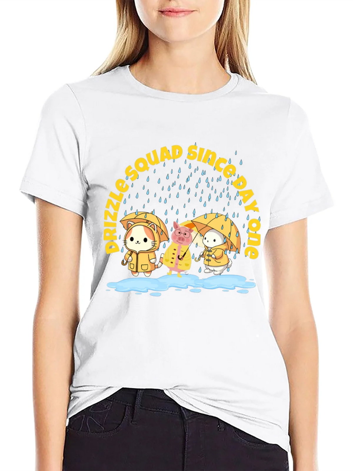 Drizzle Squad Cute Animal Graphic T-Shirt product image 11