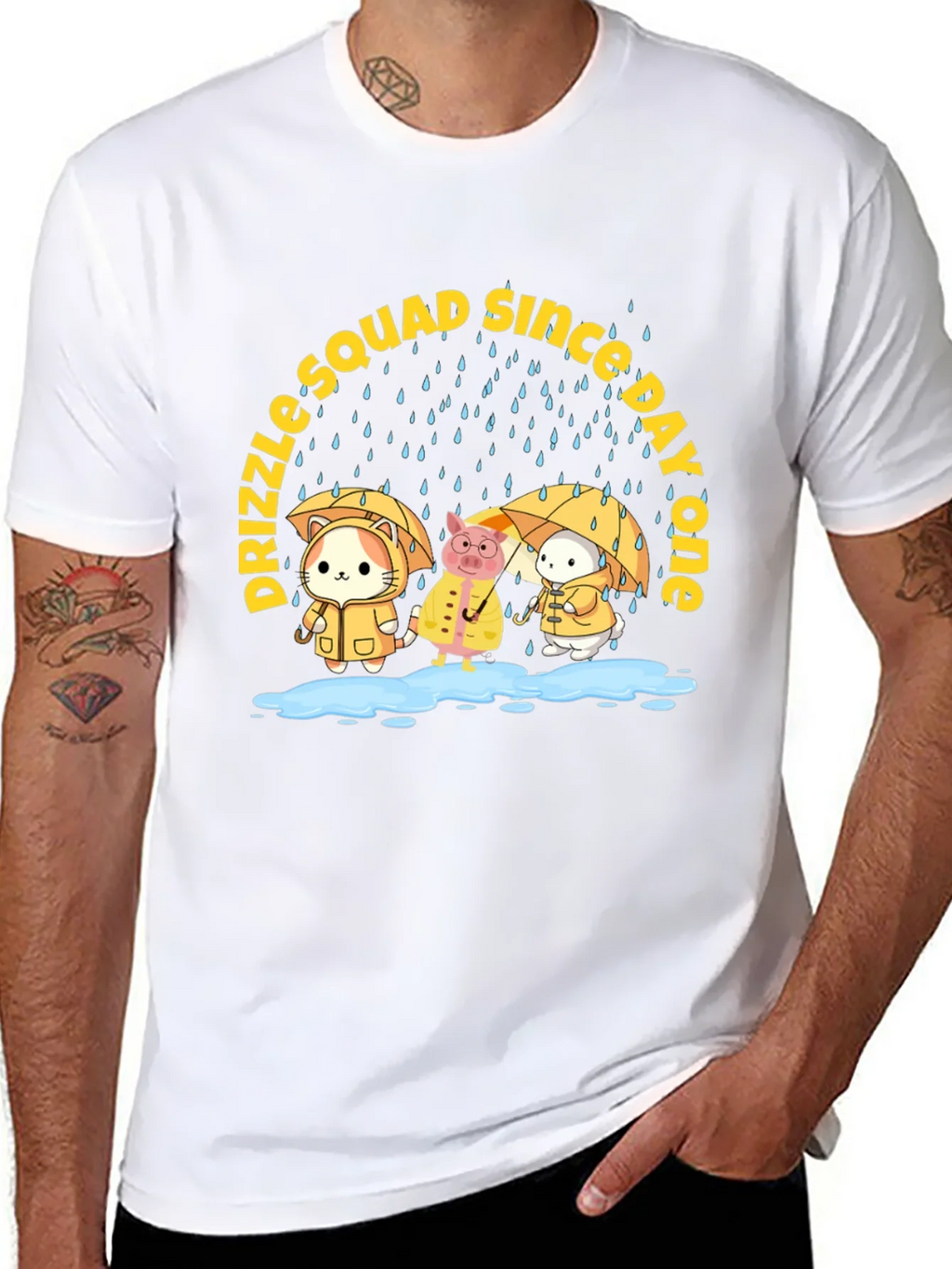 Drizzle Squad Cute Animal Graphic T-Shirt product image 10