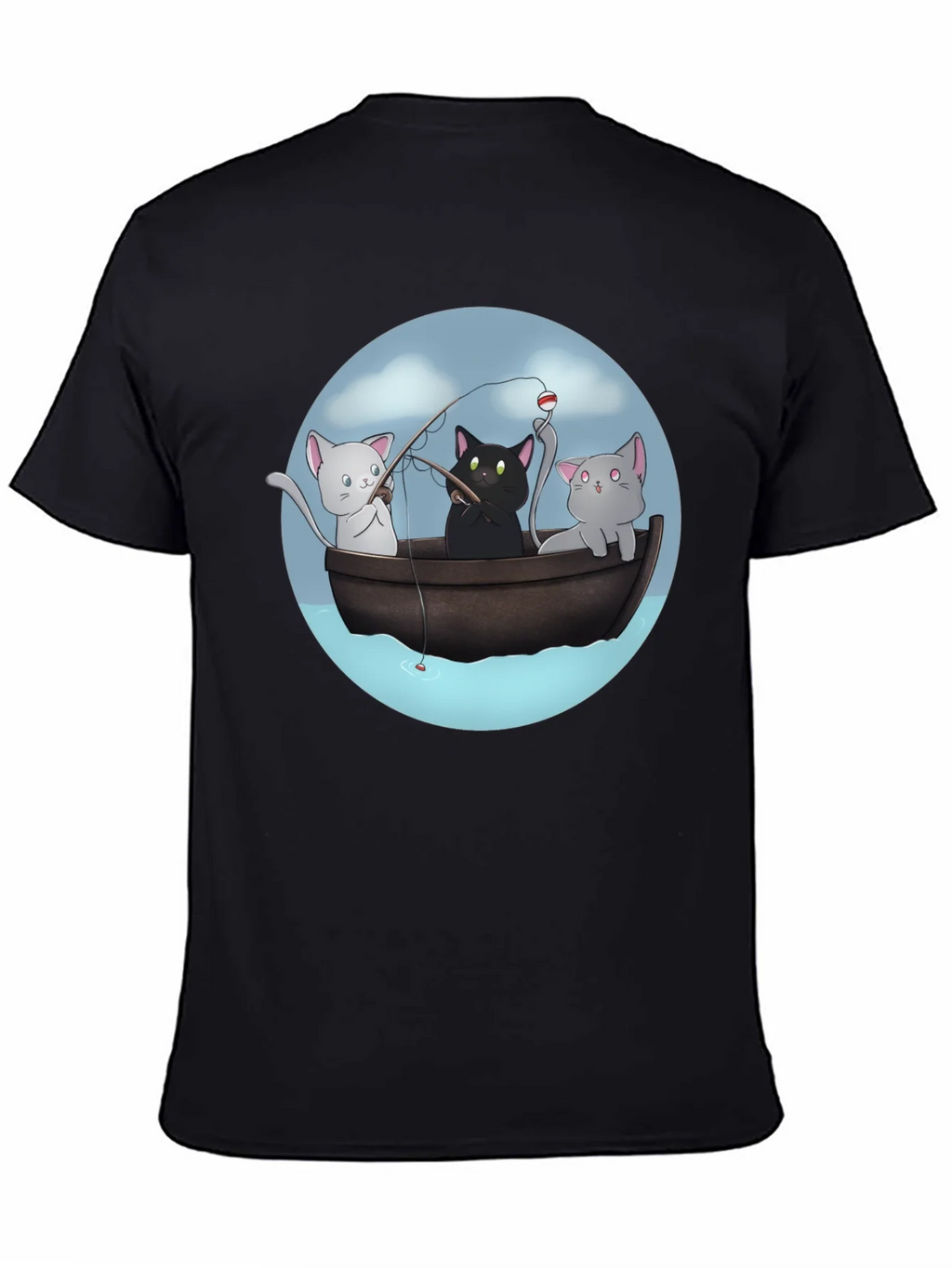 Cats Fishing T-Shirt | Unique Graphic Tee product image 7