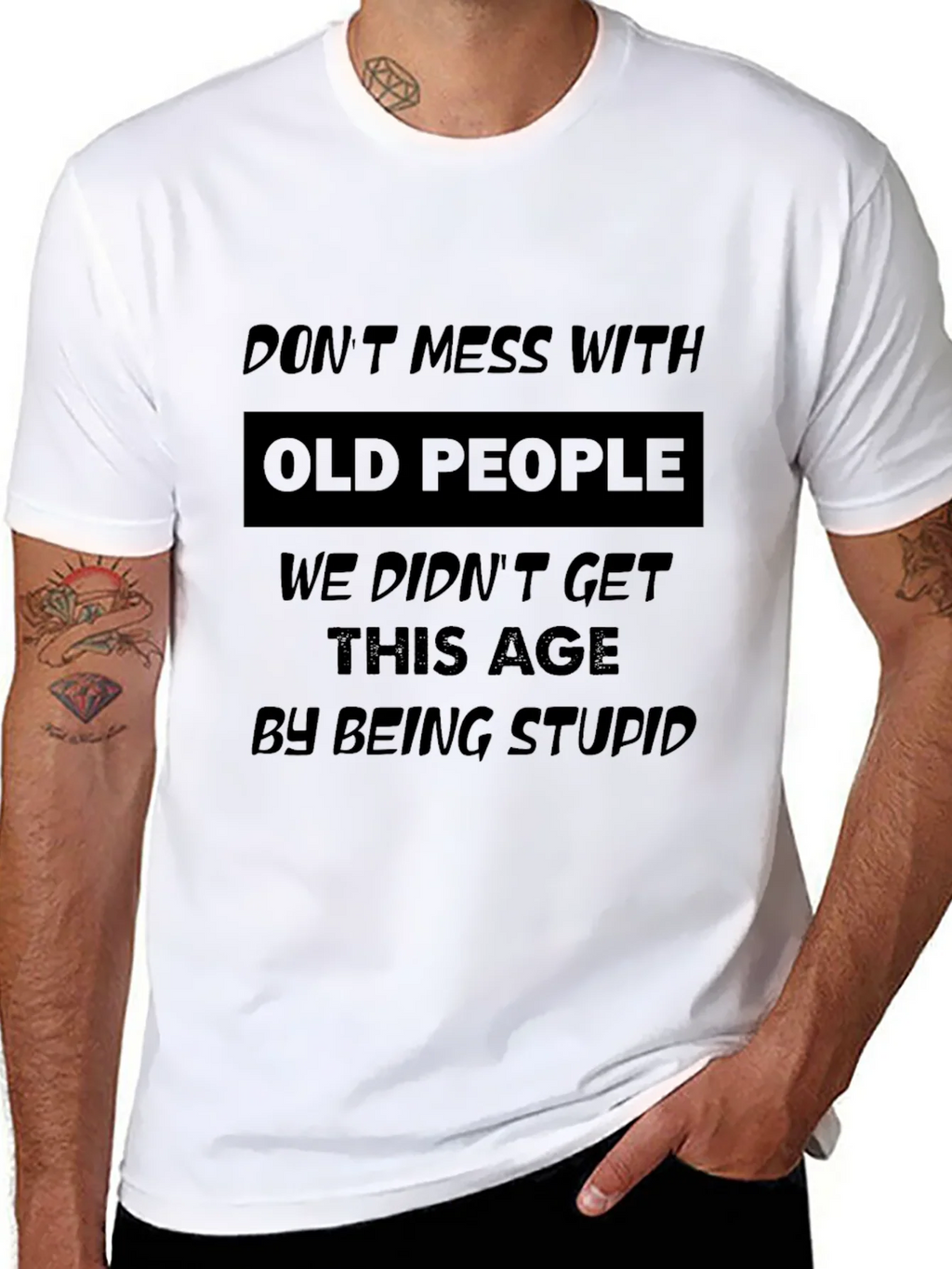 Funny Old People T-Shirt - Sarcastic Senior Citizen Gift product image 10