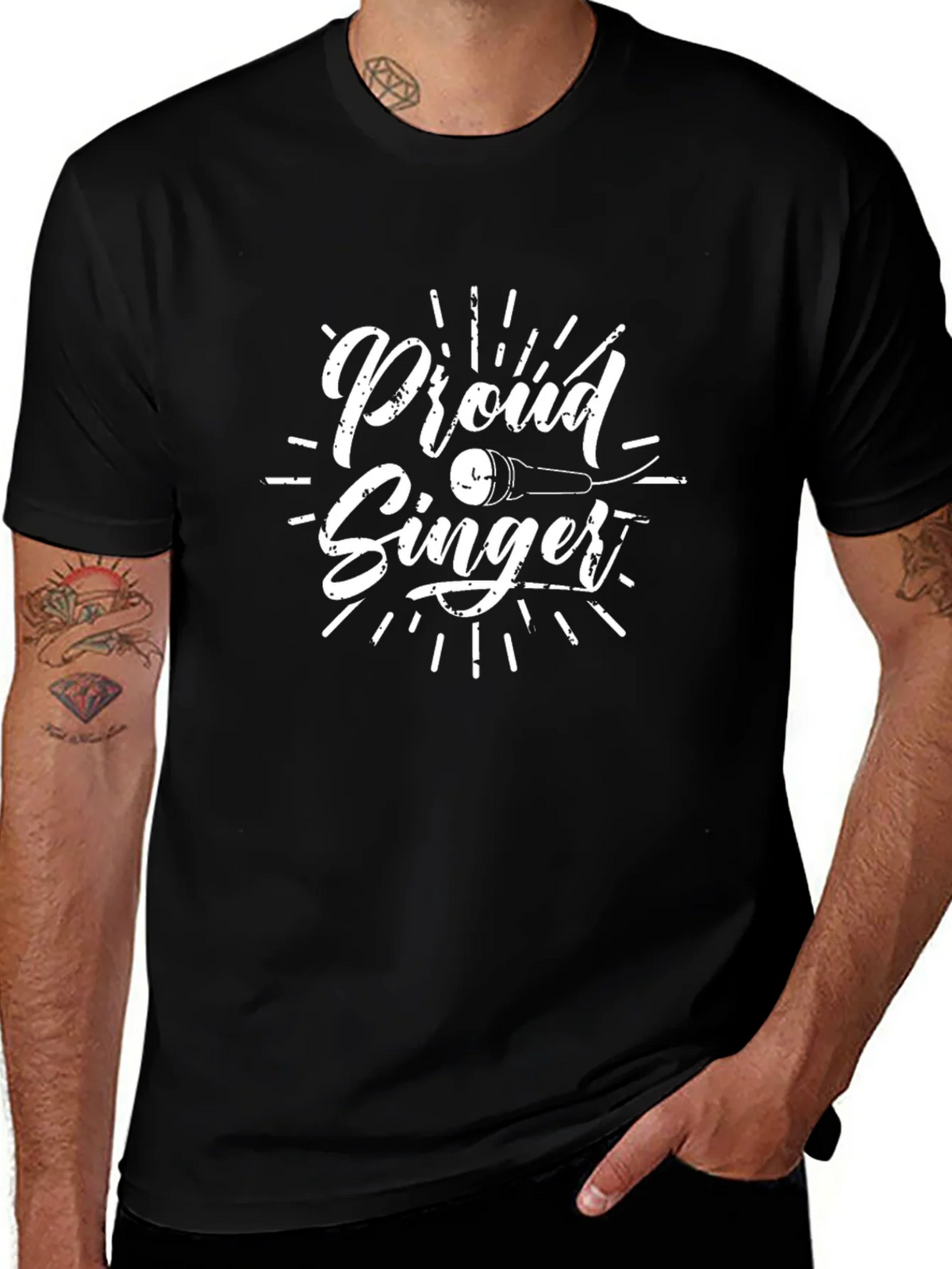 Proud Singer Graphic T-Shirt - Black product image 1