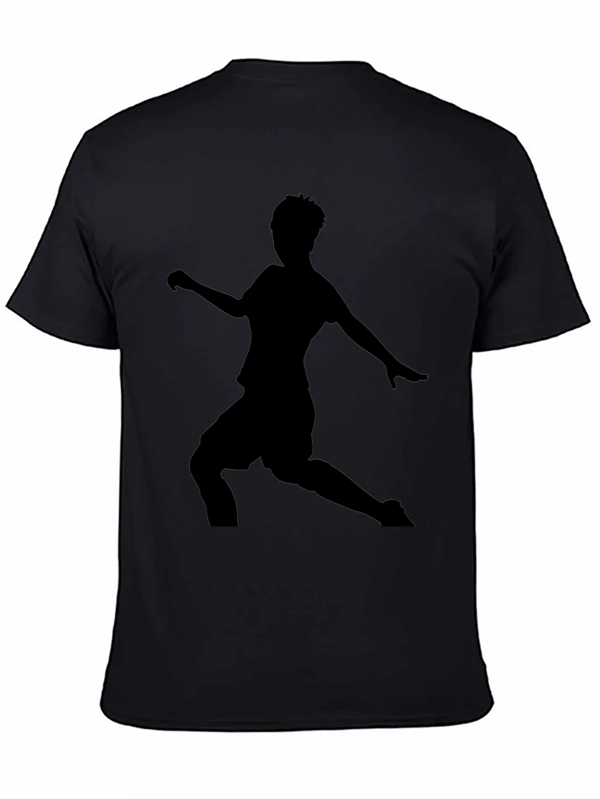 Mens Black Soccer Silhouette Graphic Tee product image 7