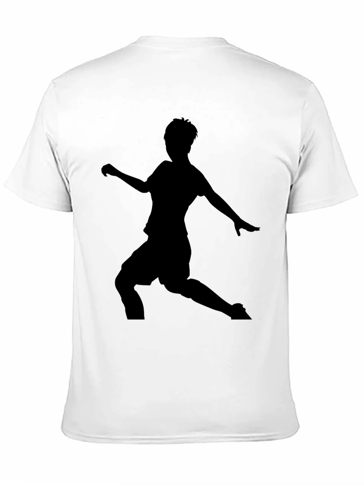 Mens Black Soccer Silhouette Graphic Tee product image 2