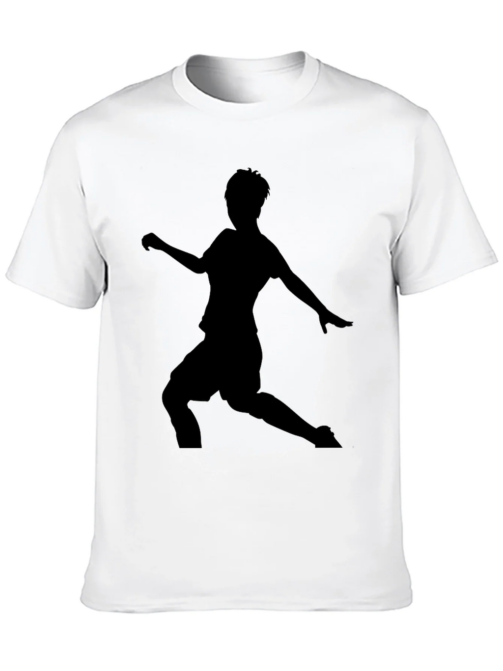 Mens Black Soccer Silhouette Graphic Tee product image 12
