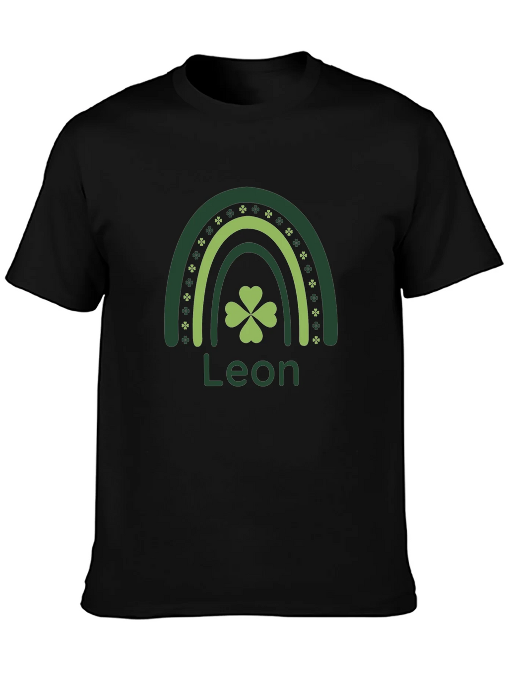 Leon St. Patricks Day Rainbow Clover T-Shirt product image 6