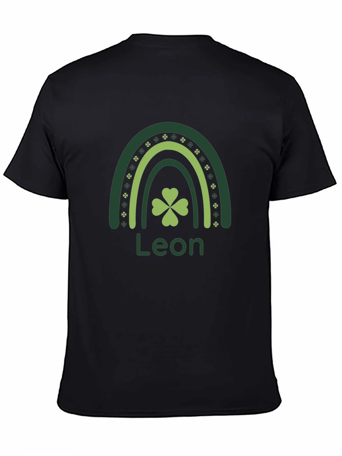 Leon St. Patricks Day Rainbow Clover T-Shirt product image 7