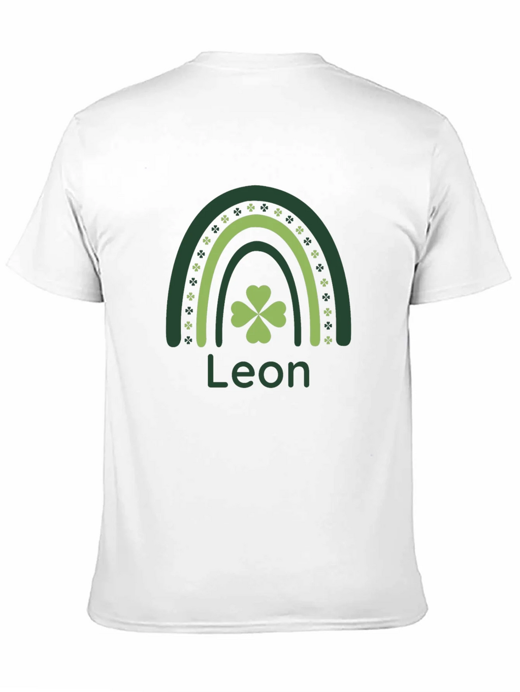 Leon St. Patricks Day Rainbow Clover T-Shirt product image 2