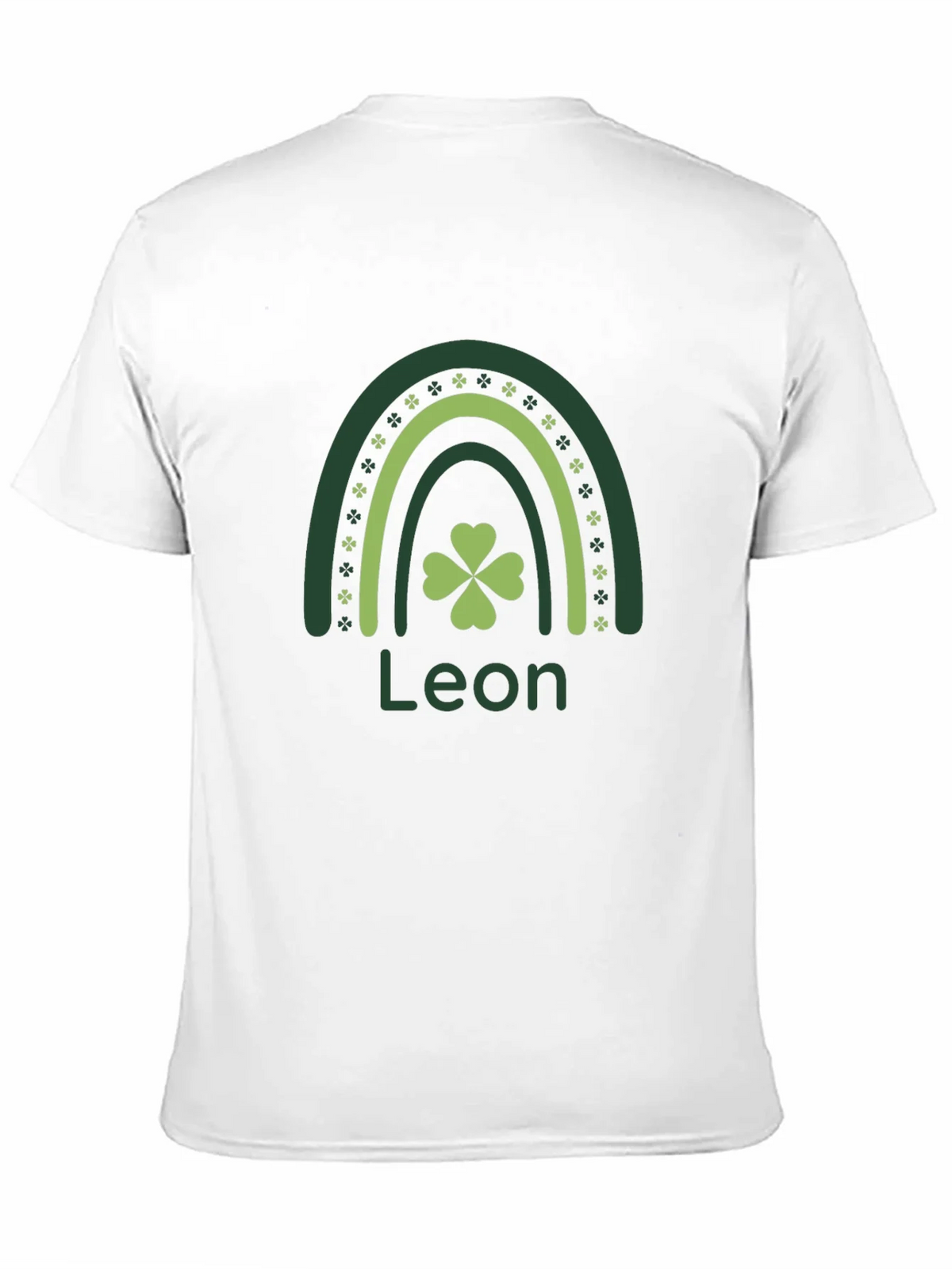 Leon St. Patricks Day Rainbow Clover T-Shirt product image 2