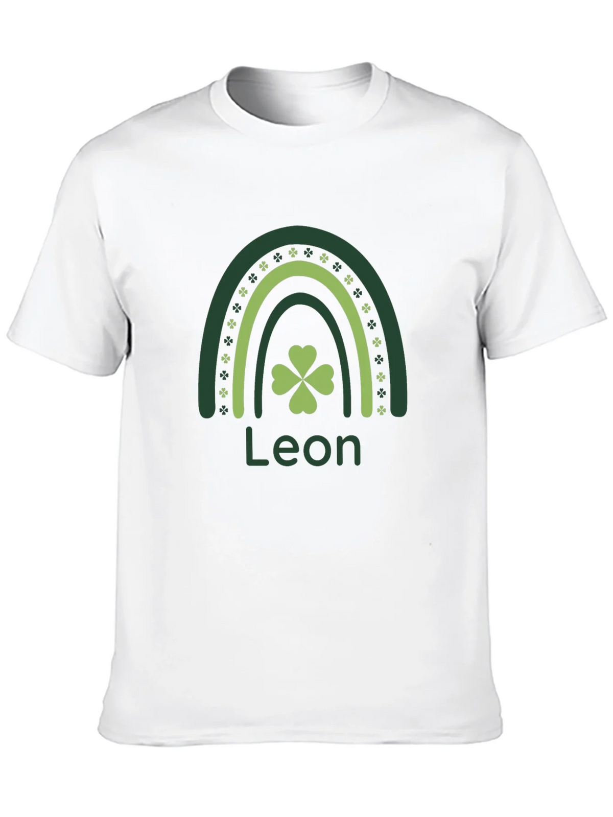 Leon St. Patricks Day Rainbow Clover T-Shirt product image 12